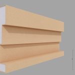 Brau decorativ de exterior FP318 dimensiuni 210x55x2000mm