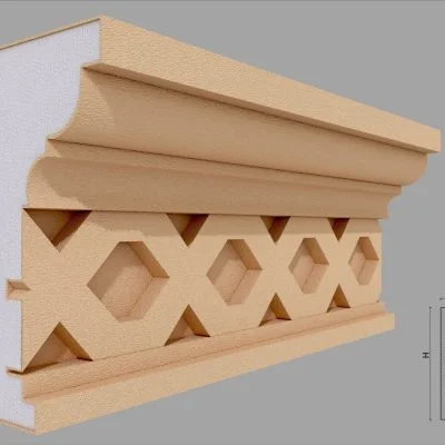 Cornisa decorativa de exterior FP428 dimensiuni 200x105x2000mm