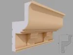 Cornisa decorativa de exterior FP429 dimensiuni 250x150x2000mm