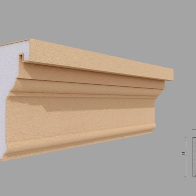 Cornisa decorativa de exterior FP431 dimensiuni 160x70x2000mm