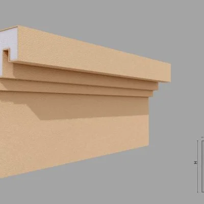 Cornisa decorativa de exterior FP433 dimensiuni 200x90x2000mm