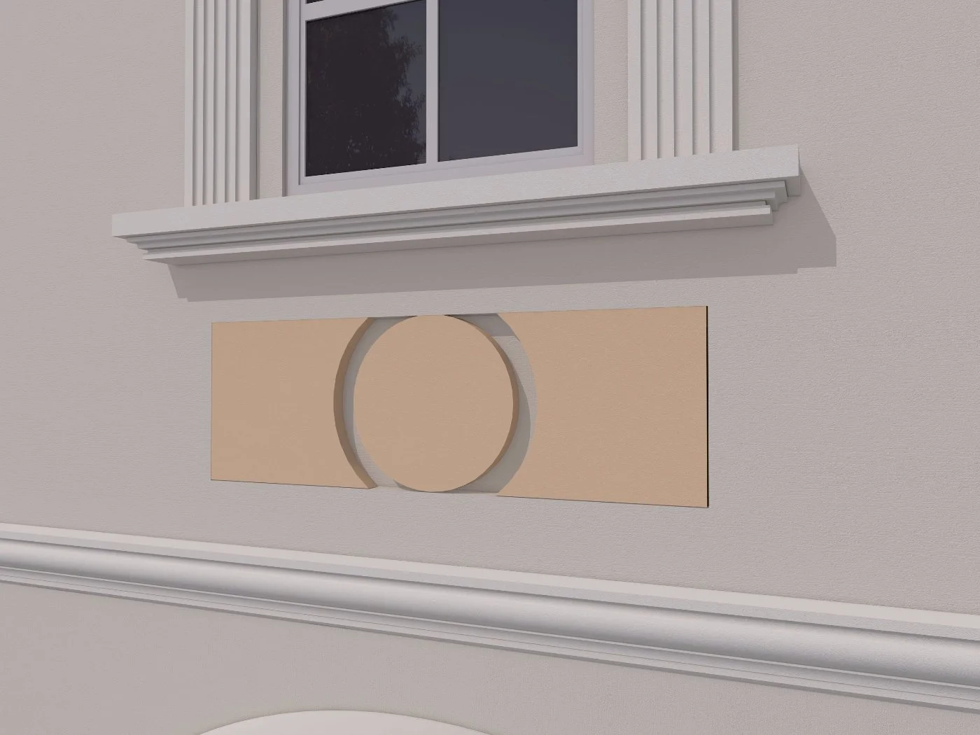 Accent / Ornament decorativ de exterior FPADE1 dimensiuni 400x40x1200mm - imagine 4