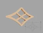 Accent / Ornament decorativ de exterior FPADE9 dimensiuni 400x40x500mm