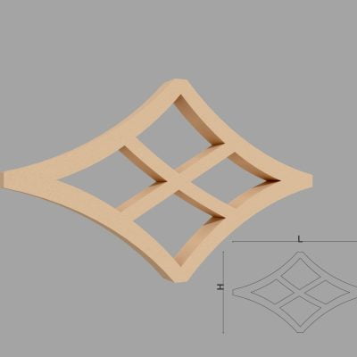 Accent / Ornament decorativ de exterior FPADE9 dimensiuni 400x40x500mm