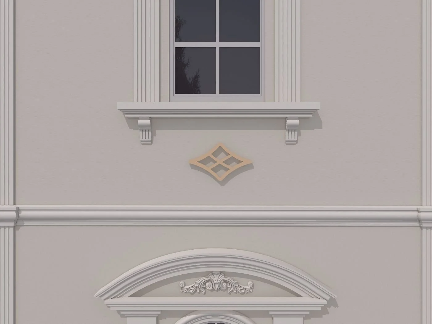 Accent / Ornament decorativ de exterior FPADE9 dimensiuni 400x40x500mm - imagine 2