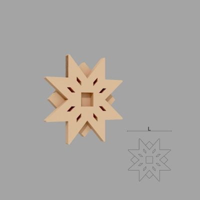 Accent / Ornament decorativ de exterior FPADE11 dimensiuni Ø250x40mm