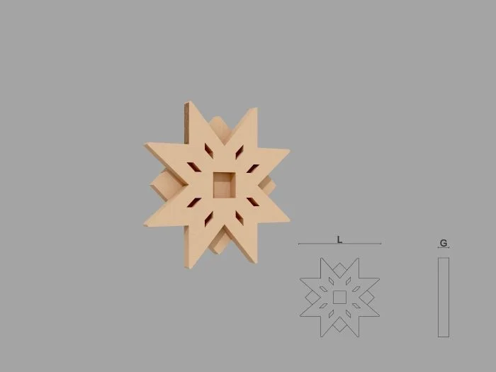 Accent / Ornament decorativ de exterior FPADE11 dimensiuni Ø250x40mm - imagine 1