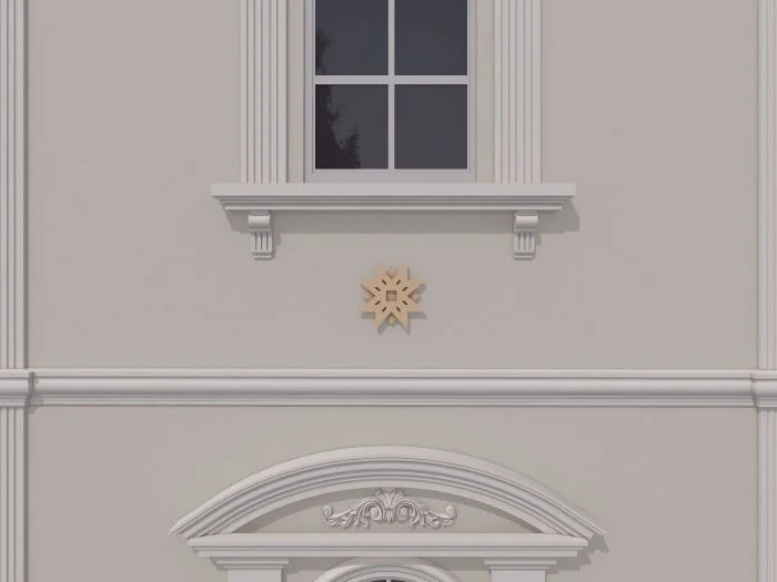 Accent / Ornament decorativ de exterior FPADE11 dimensiuni Ø250x40mm - imagine 2