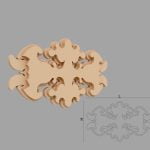 Accent / Ornament decorativ de exterior FPADE12 dimensiuni 440x30x310mm