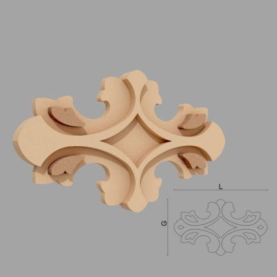 Accent / Ornament decorativ de exterior FPADE13 dimensiuni 600x40x400mm
