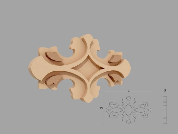 Accent / Ornament decorativ de exterior FPADE13 dimensiuni 600x40x400mm - imagine 1
