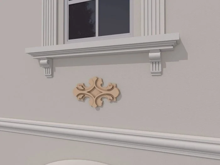 Accent / Ornament decorativ de exterior FPADE13 dimensiuni 600x40x400mm - imagine 3