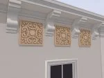 Accent / Ornament decorativ de exterior FPADE18 dimensiuni 400x40x400mm - imagine 2