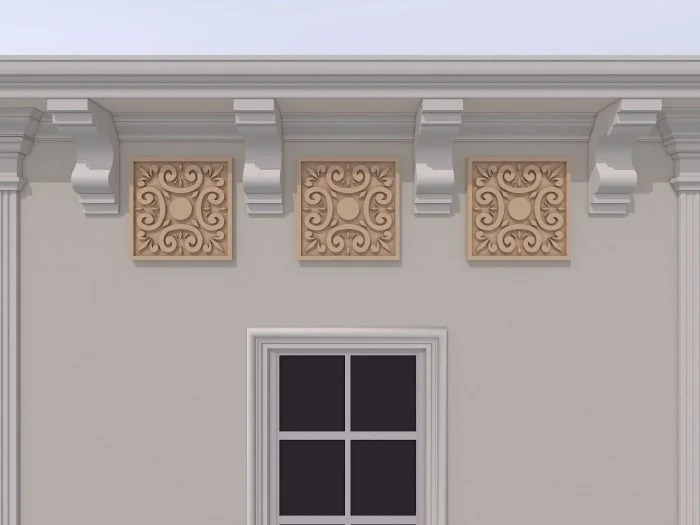 Accent / Ornament decorativ de exterior FPADE18 dimensiuni 400x40x400mm - imagine 3