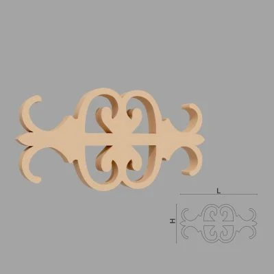 Accent / Ornament decorativ de exterior FPADE19 dimensiuni 400x40x600mm
