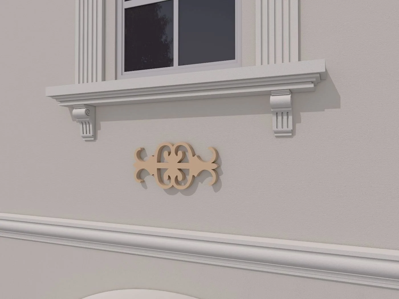 Accent / Ornament decorativ de exterior FPADE19 dimensiuni 400x40x600mm - imagine 3