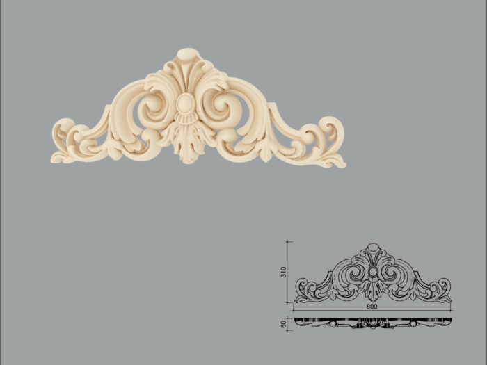 Accent decorativ de exterior FPADE20-800 dimensiuni 310x60x800mm - imagine 1