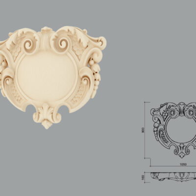 Accent decorativ de exterior FPADE24-1050 dimensiuni 1050x160x950mm