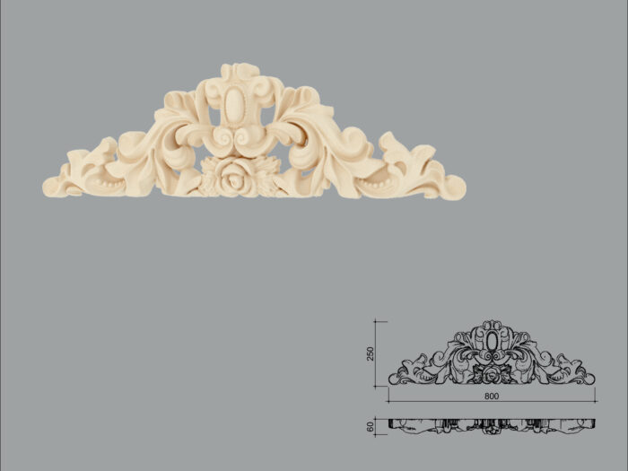 Accent decorativ de exterior FPADE25-800 dimensiuni 250x60x800mm - imagine 1