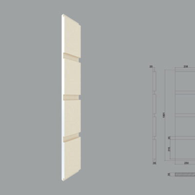 Coltar decorativ de exterior FPCL07 dimensiuni 1000x35x250x250
