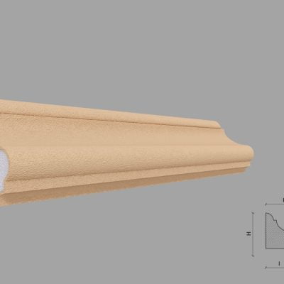 Brau decorativ de exterior soclu FP329-30 dimensiuni 55x45x2000x30mm