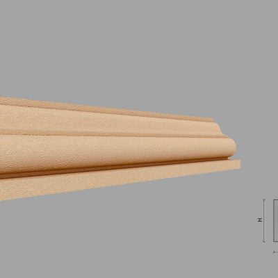 Brau decorativ de exterior soclu FP331-50 dimensiuni 80x56x2000x50mm