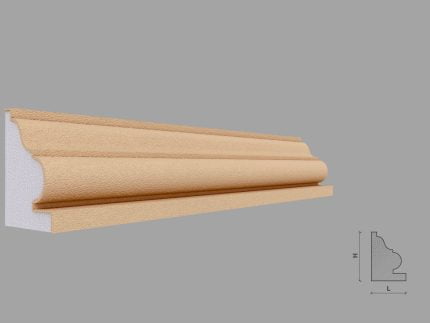 Brau decorativ de exterior soclu FP331-50 dimensiuni 80x56x2000x50mm