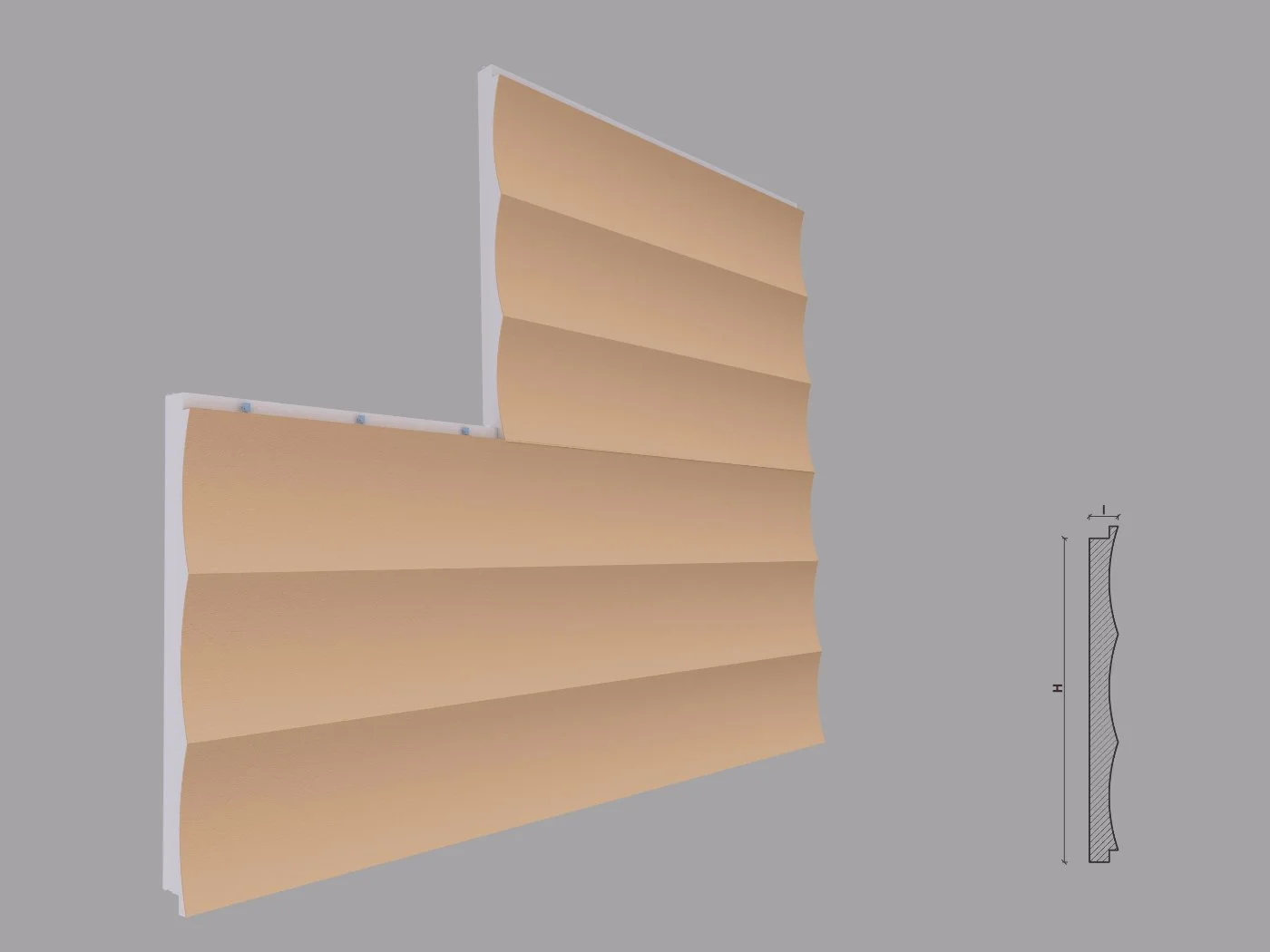 FPTD02_N_S_BKjpg_a.jpg Termosistem decorativ FPTD02 dimensiuni 500x40x2000mm - imagine 1