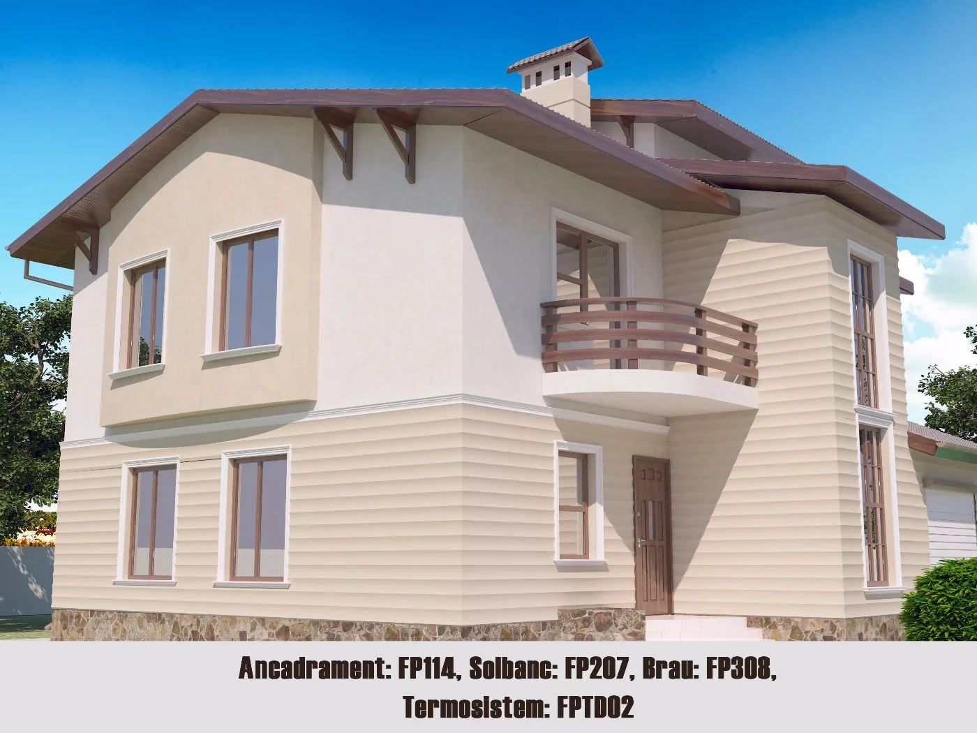 Termosistem decorativ FPTD02 dimensiuni 500x40x2000mm - imagine 3