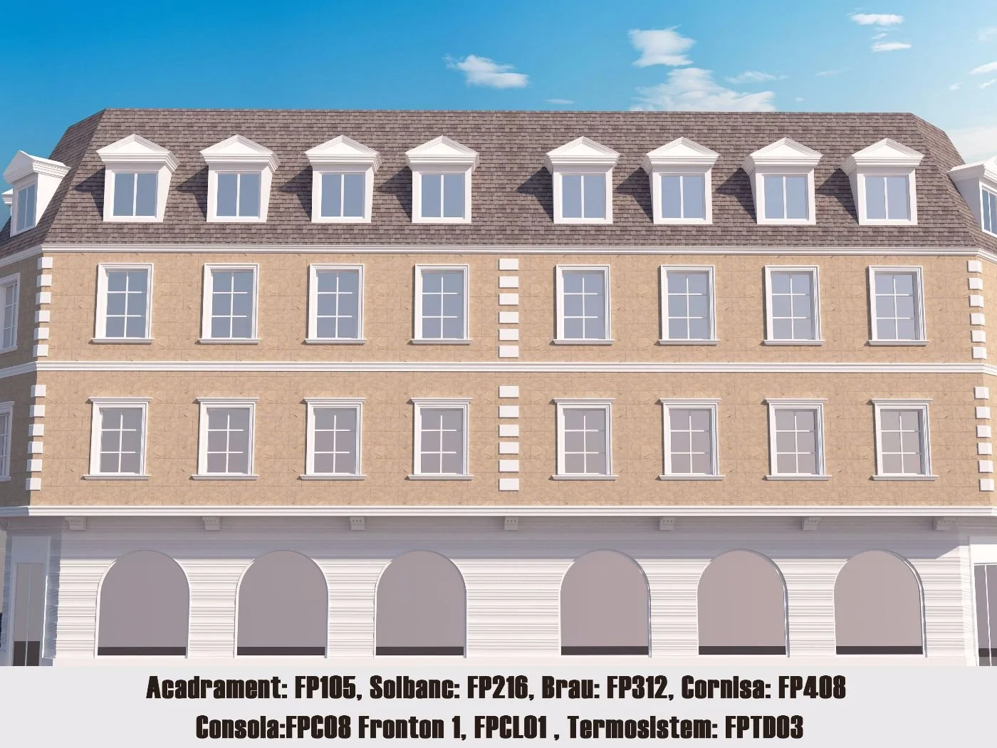 Termosistem decorativ FPTD03 dimensiuni 500x50x2000mm - imagine 3