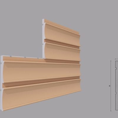 Termosistem decorativ FPTD04 dimensiuni 500x40x2000mm