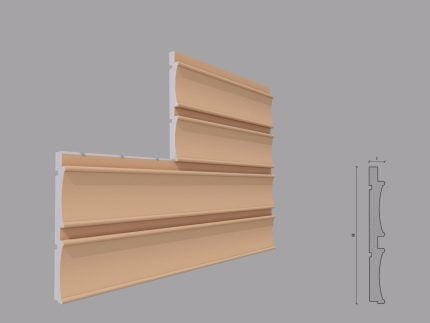 Termosistem decorativ FPTD04 dimensiuni 500x40x2000mm