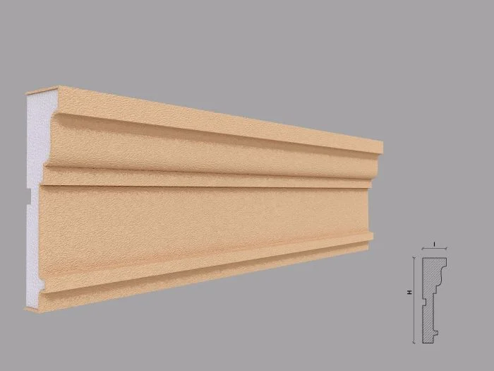 Ancadrament fereastra exterior FP125 dimensiuni 130x36x2000mm - imagine 1
