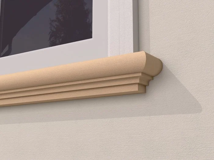 Solbanc/pervaz decorativ exterior FP202 dimensiuni 100x100x2000mm - imagine 3