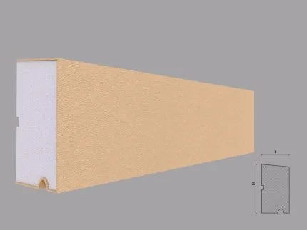 Solbanc/pervaz decorativ exterior FP203 dimensiuni 120x68x2000mm