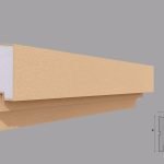 Solbanc/pervaz decorativ exterior FP208 dimensiuni 120x68x2000mm