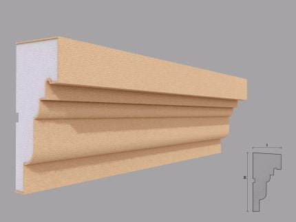Solbanc/pervaz decorativ exterior FP212 dimensiuni 150x72x2000mm