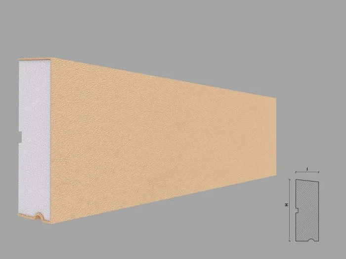 Solbanc/pervaz decorativ exterior FP218 dimensiuni 135x50x2000mm - imagine 1