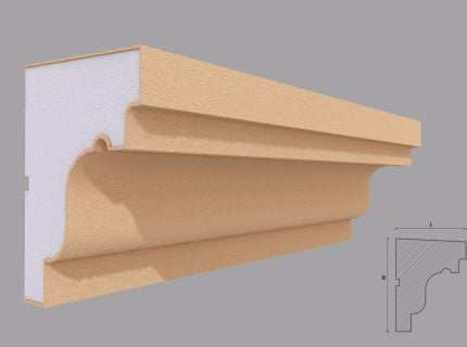 Solbanc/pervaz decorativ exterior FP219 dimensiuni 152x114x2000mm