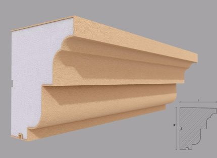 Solbanc/pervaz decorativ exterior FP220 dimensiuni 150x130x2000mm