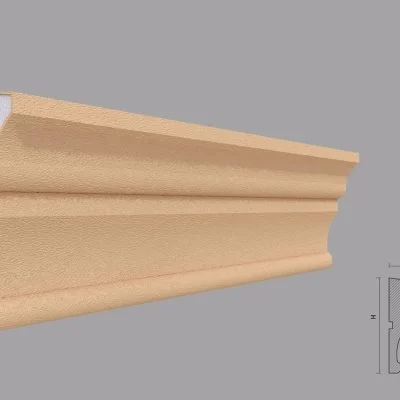 Brau decorativ de exterior FP308 dimensiuni 135x50x2000mm