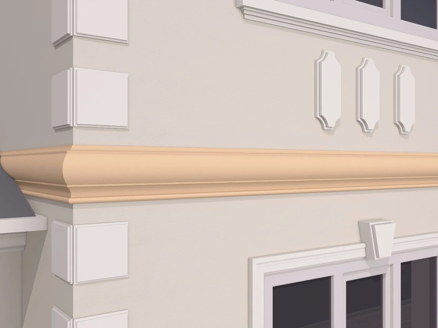 Brau decorativ de exterior FP310 dimensiuni 250x70x2000mm - imagine 3
