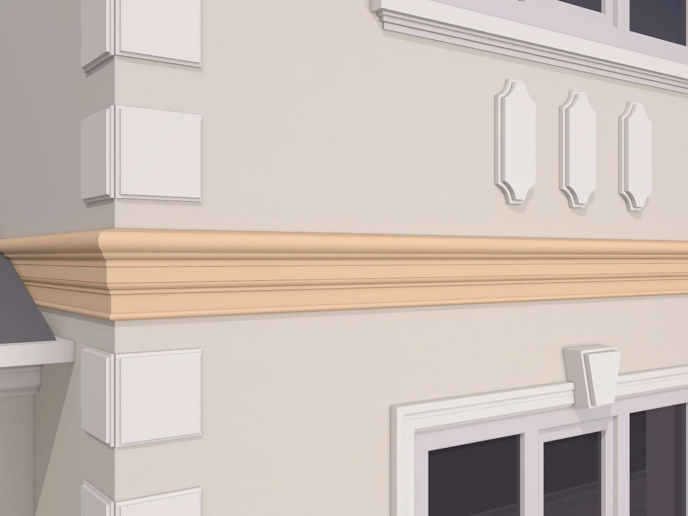 Brau decorativ de exterior FP312 dimensiuni 250x66x2000mm - imagine 3