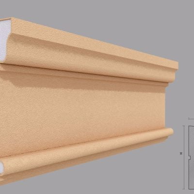 Brau decorativ de exterior FP314 dimensiuni 185x60x2000mm