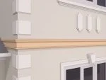 Brau decorativ de exterior FP314 dimensiuni 185x60x2000mm - imagine 3