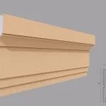 Brau decorativ de exterior FP315 dimensiuni 175x50x2000mm
