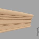 Brau decorativ de exterior FP321 dimensiuni 150x45x2000mm