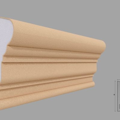 Brau decorativ de exterior FP322 dimensiuni 200x66x2000mm