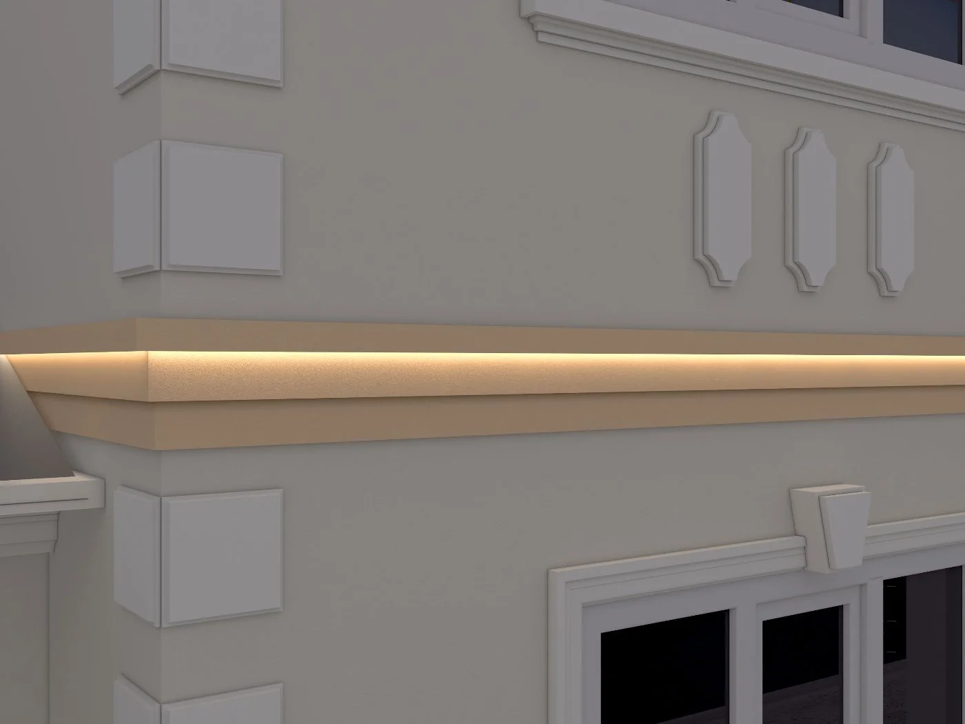 Brau decorativ de exterior FP324 dimensiuni 250x70x2000mm - imagine 3