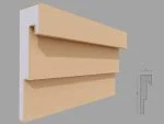 Brau decorativ de exterior FP324 dimensiuni 250x70x2000mm